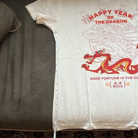 Disney Princess Mulan 🌸 Happy Year Of the dragon MUSHU graphic tshirt - Picture 5 of 8